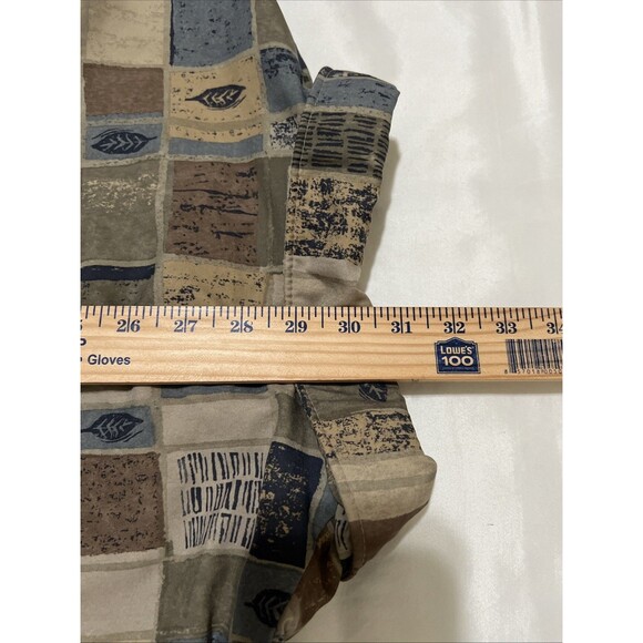 VTG Forresters Windbreaker Shirt GORE-TEX Women’s L Outdoors Geometric Khaki - Picture 14 of 16